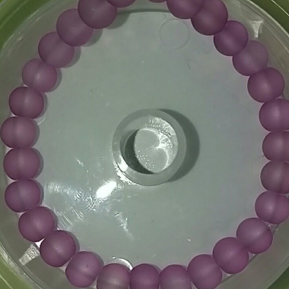 Lavender beaded bracelet free with any purchase